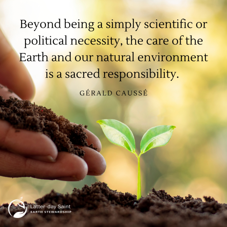 An image with a quote from Gérald Caussé