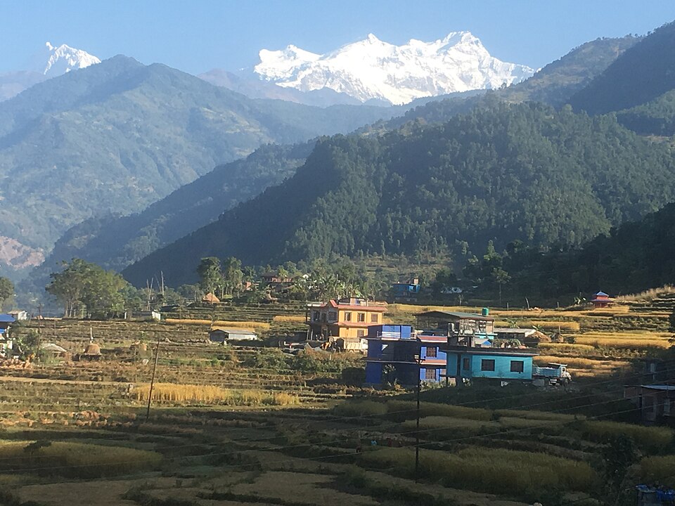 An image of the Lamjung region in Nepal.